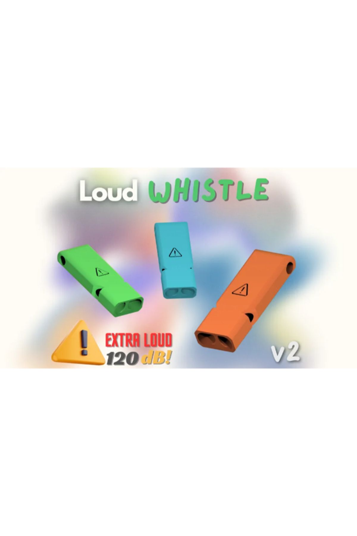 3d model s Loud Whistle V2 – Yüksek Sesli Düdük (3D Baskı)