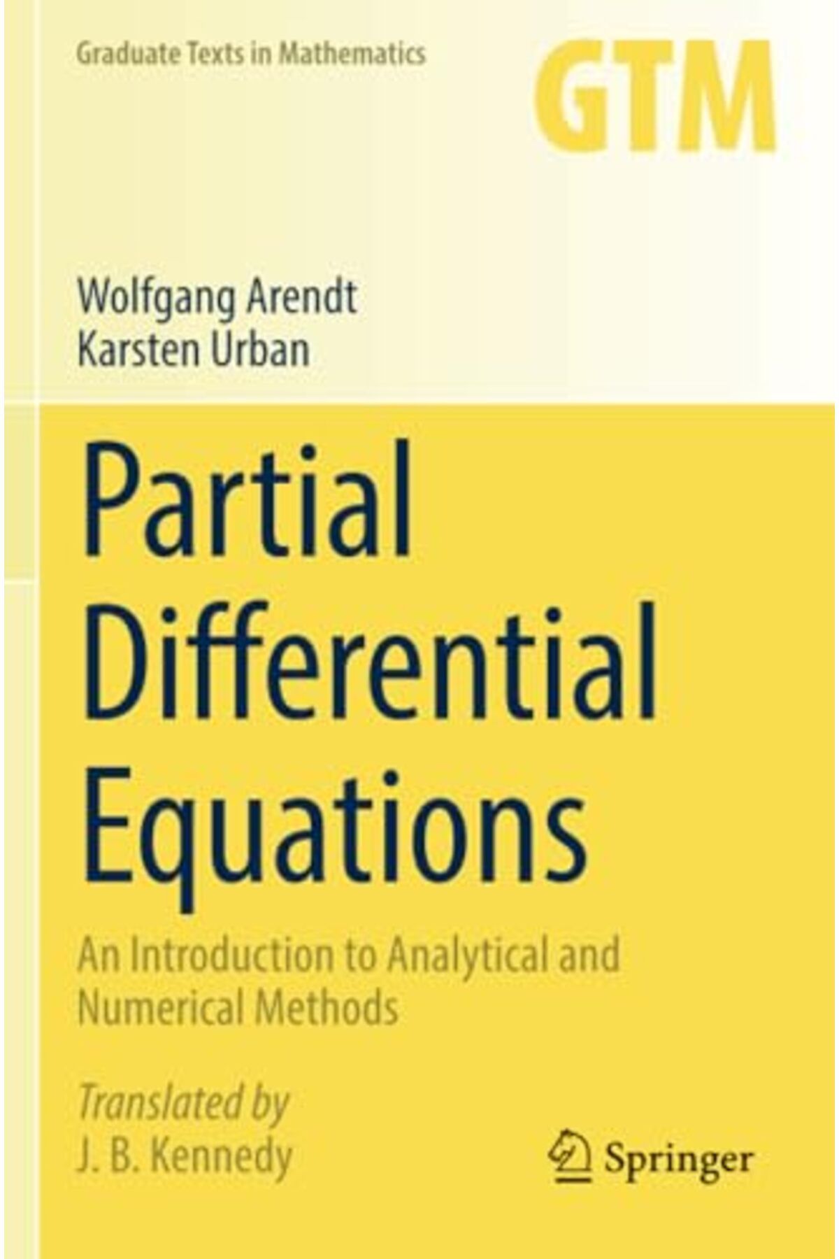 Springer International Publishing AG-Partial Differential Equations An Introduction To Analytical And Numerical Methods 1