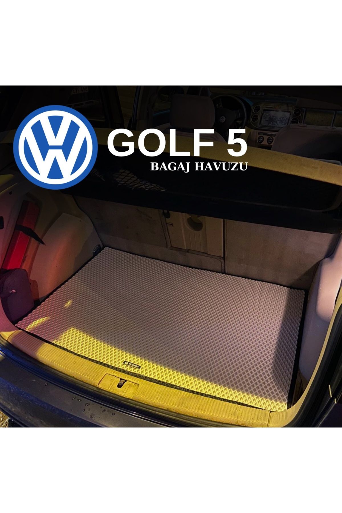 Pascar Oto Paspas Volkswagen Golf 5 araca özel yeni nesil bagaj havuzu