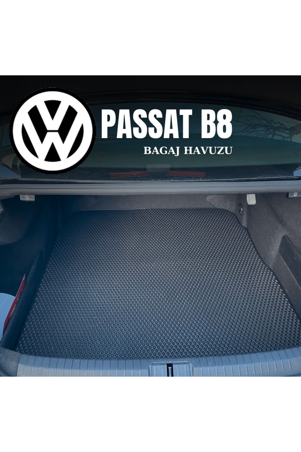 Pascar Oto Paspas Volkswagen Passat B8 araca özel yeni nesil bagaj havuzu