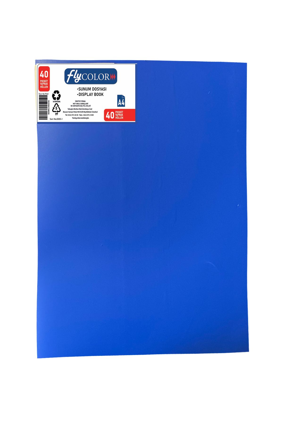 FLY COLOR Sunum Dosyası Mavi 40 Yaprak