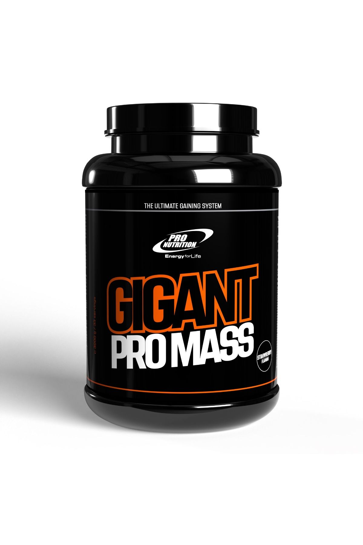 Pro Nutrition Gainer Pentru Creșterea Masei Musculare, Gigant Pro Mass Strawberry 3000g - One Size