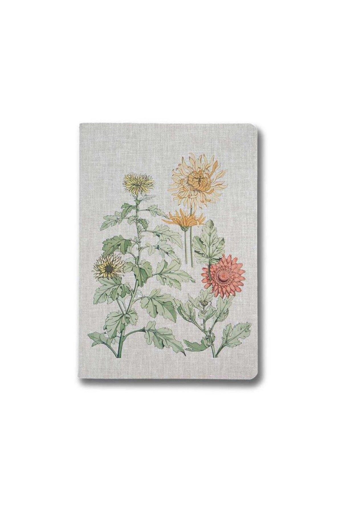 MUUS Plante Chrysanthemum 16,5x23,5 Çizgili Defter
