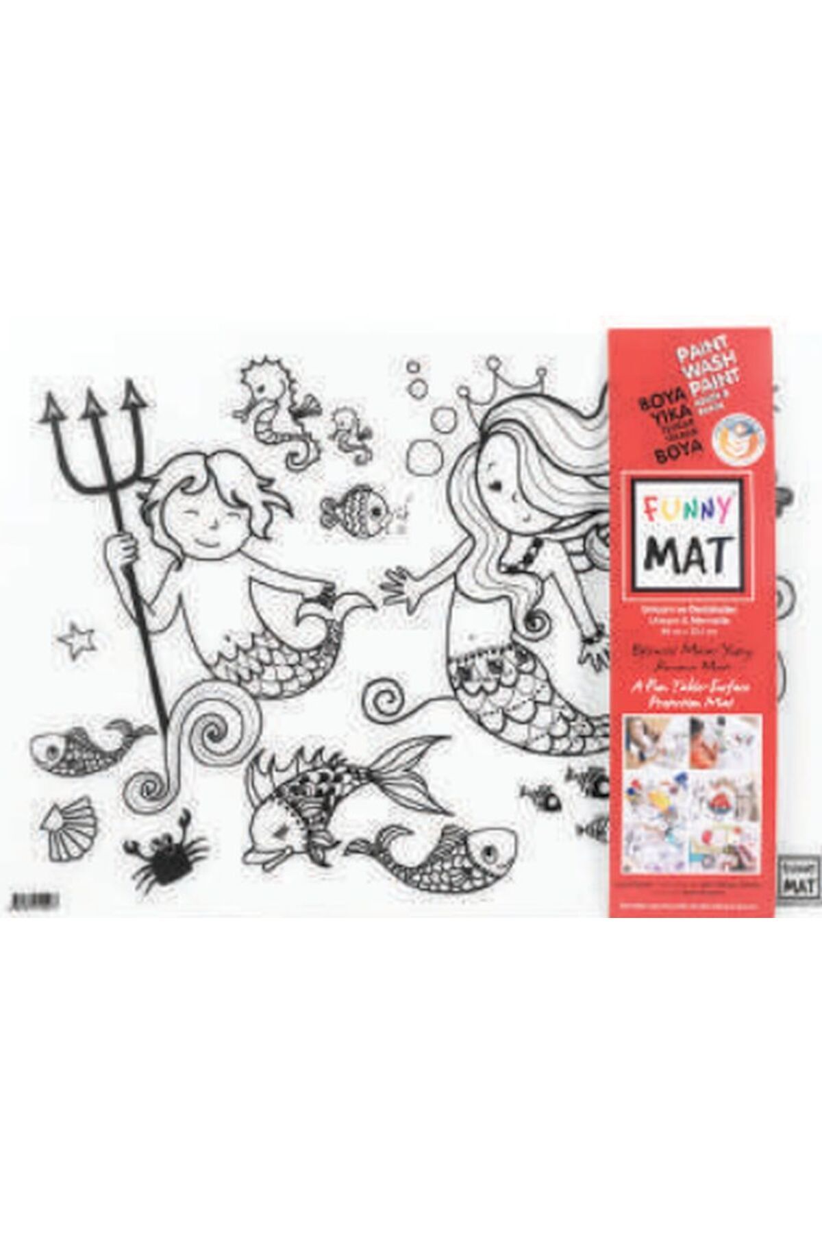 Destek Yayınları Funny Mat Unıcorn Ve Deniz Kızı 335 x 48 cm
