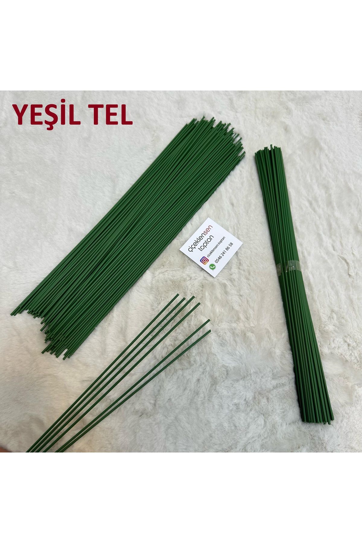 slc solucan YEŞİL Tel Çiçe Sapı