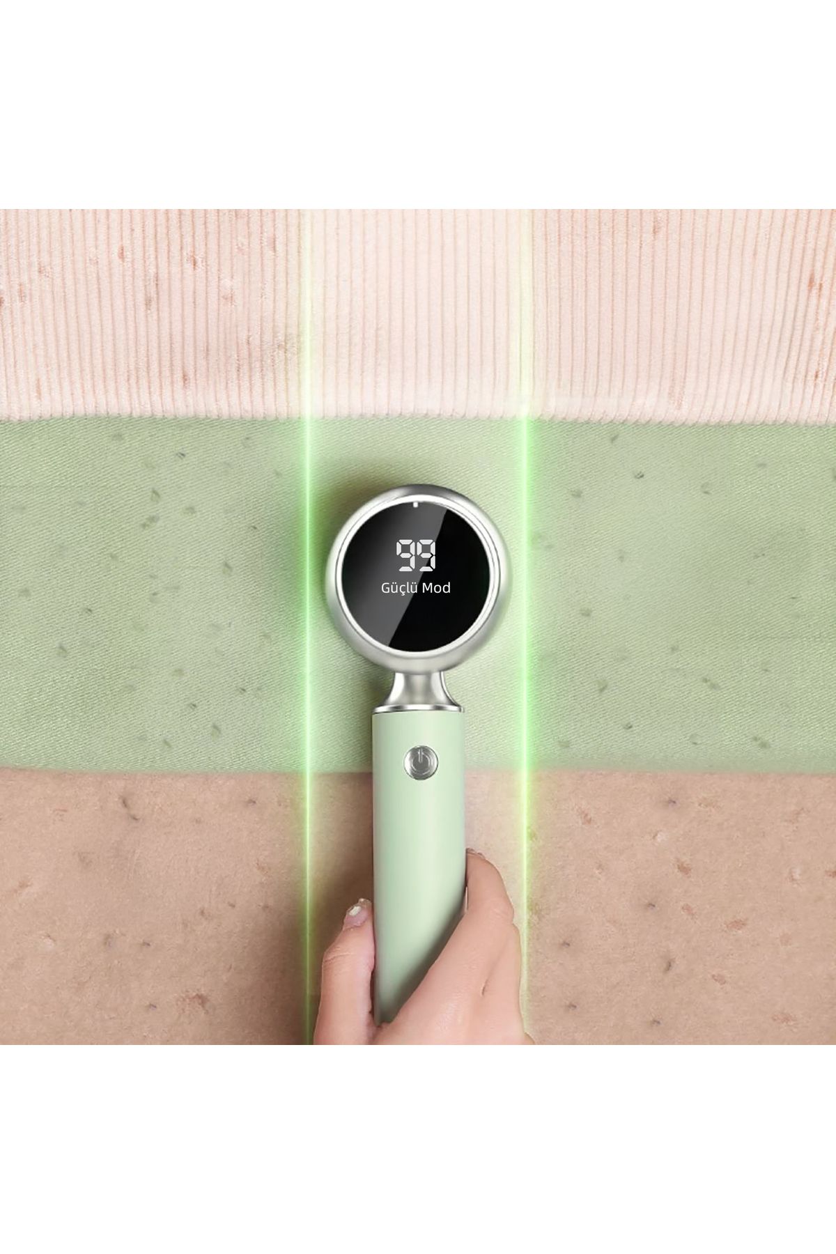 Mioji-Mio Lr6 Digital Indicator 800Mah Wireless Lint Remover Machine - Green (Lint Collector Roller Gift) 4