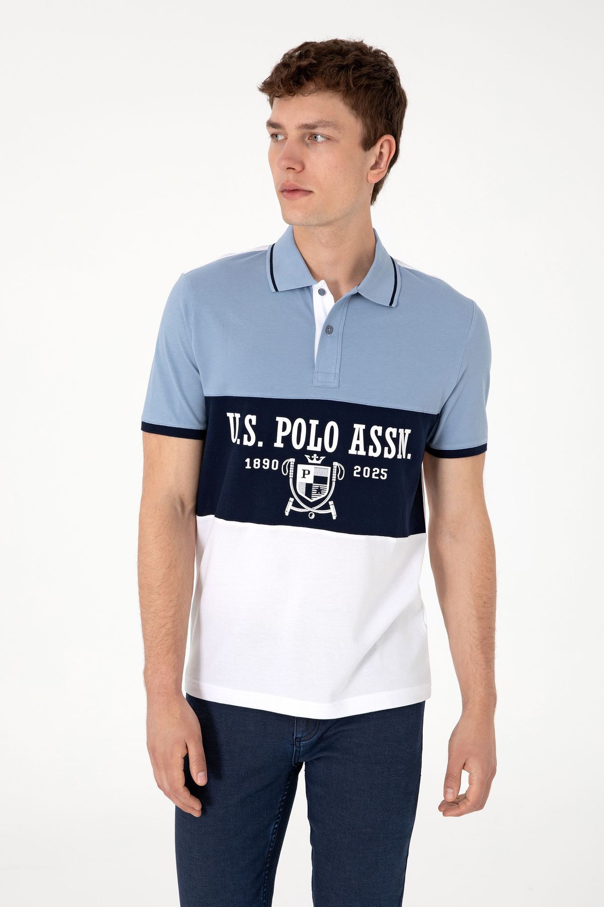 U.S. Polo Assn. Erkek Beyaz Tişört 50299817-VR013