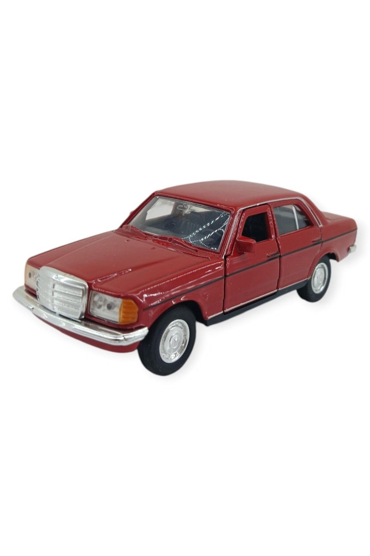 WELLY Çek Bırak Araba 1:32 Mercedes Benz W123 - 43686 - KIRMIZI