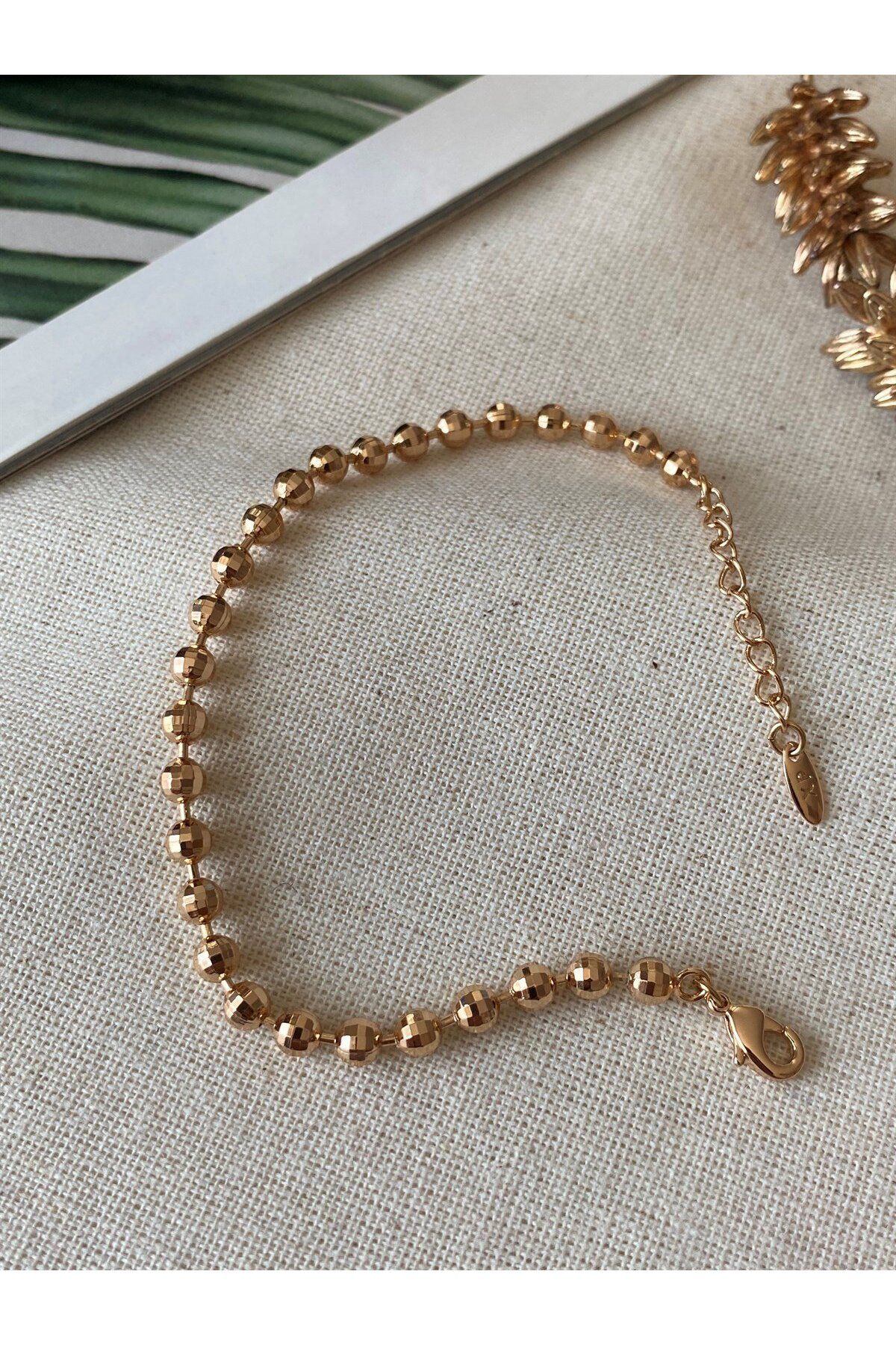 İNİTİUM Paslanmaz Çelik Dorika Model Rose Gold Bileklik