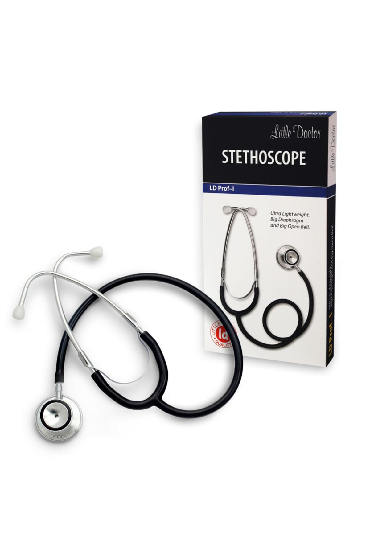 Little Doctor Stetoscop Little Doctor Ld Prof I, Stetoscop Metalic Utilizabil Pe Ambele Parti, Diafragma Mare - One Size
