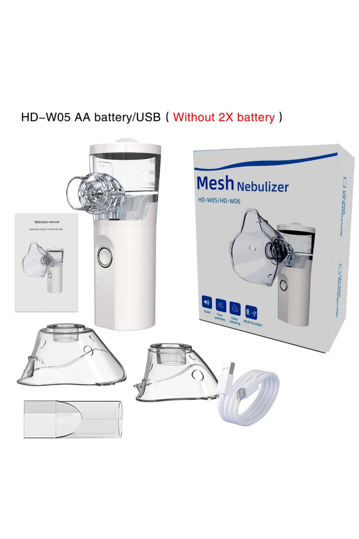 Choice-Atomizer Best Portable Medical Nebulizer For Asthma Inhaler Ultrasonic Spray Handheld Mesh Nebulizer 1