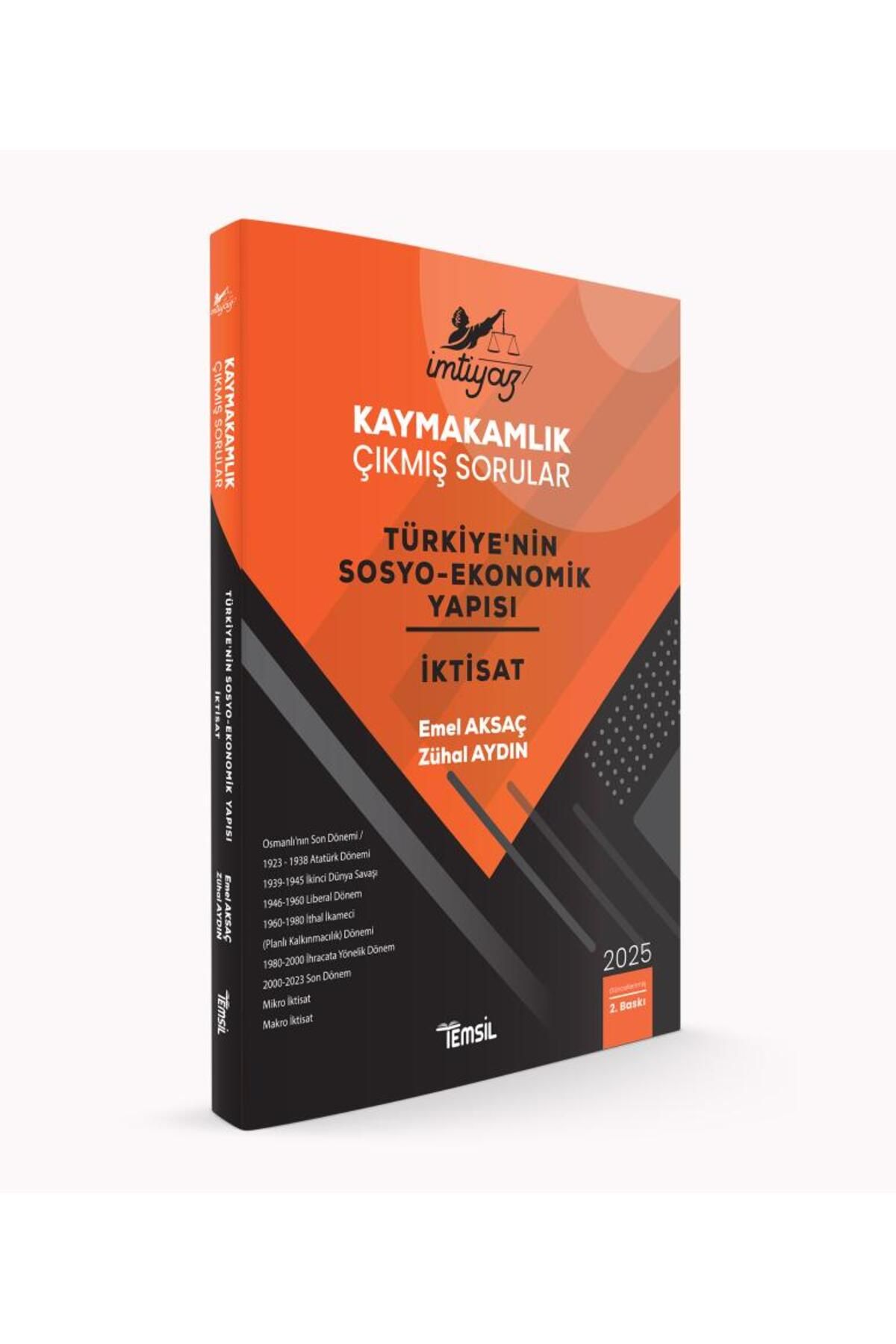 Temsil Kitap İMTİYAZ Kaymakamlık Çıkmış Sorular Türkiye'nin Sosyo-Ekonomik Yapısı ve İktisat