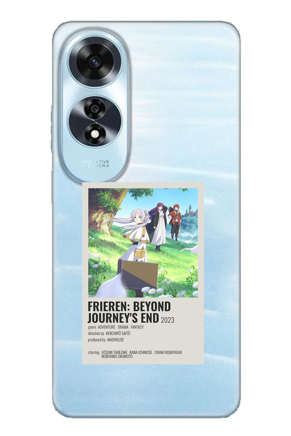 TechTree OPPO A60 Uyumlu Frieren: Beyond Journey's End Tasarımlı Şeffaf Silikon Kılıf