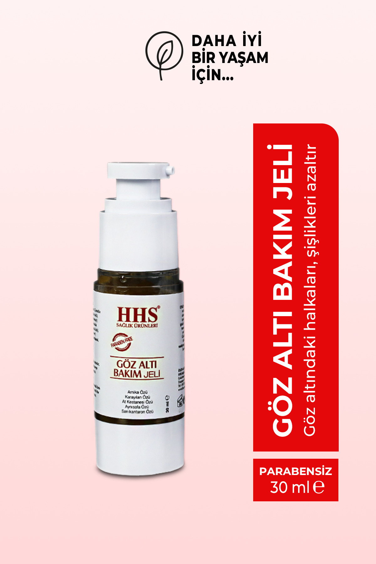 Hhs Göz Altı Torbalanma ve Morluk Karşıtı Bakım Jeli 30ml - Arnica, At Kestanesi & Centella Özlü — PS23458994PD
