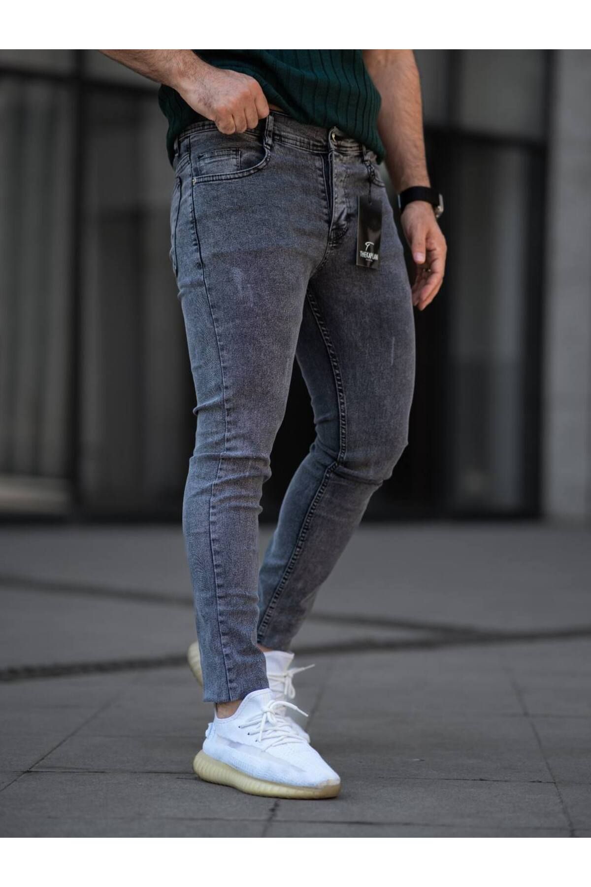 stilistas Stilista Slim Fit Dar Kalıp Normal Bel Dar Paça Likralı Kot Pantolon