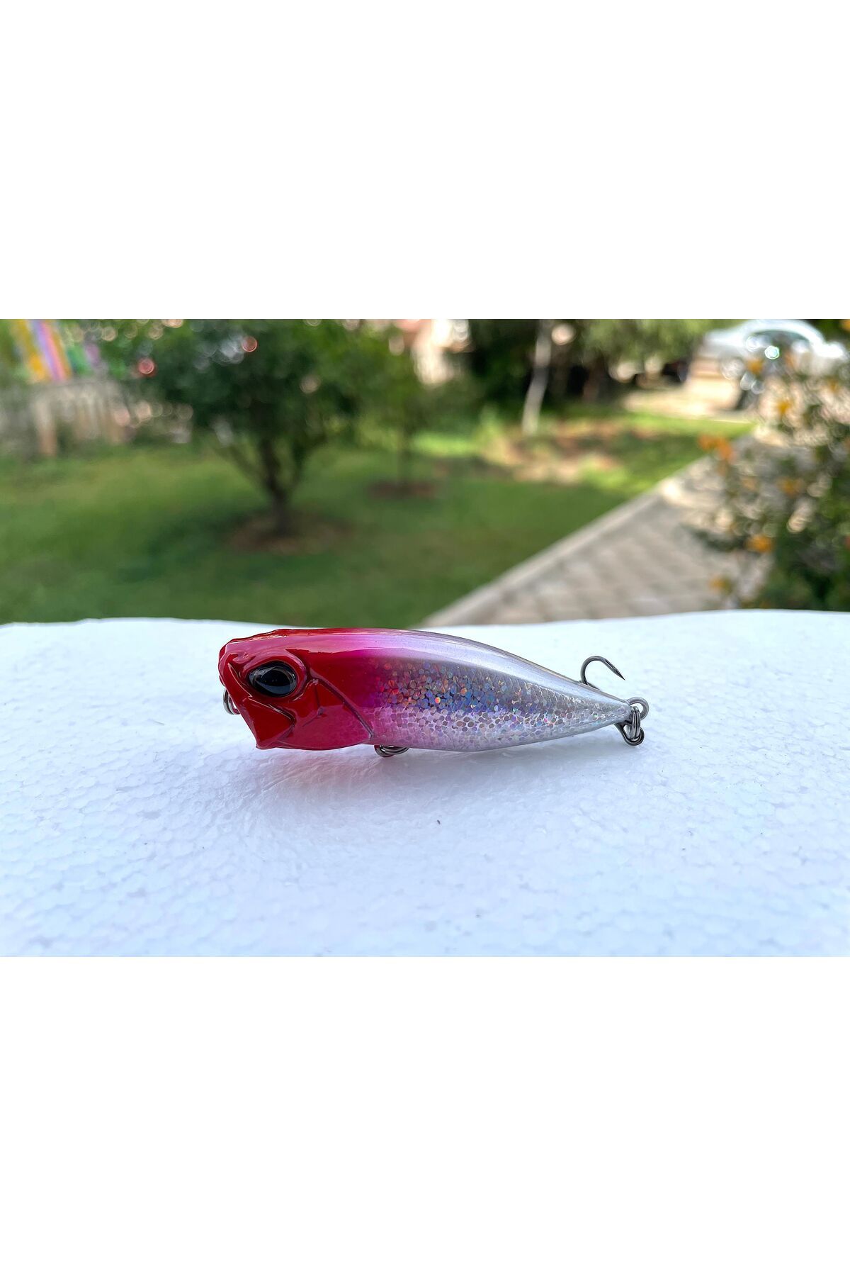 Poyraz Marine Popper Su Üstü Rapala Yem Kırmızı Kafa 9G - 64MM - 9116