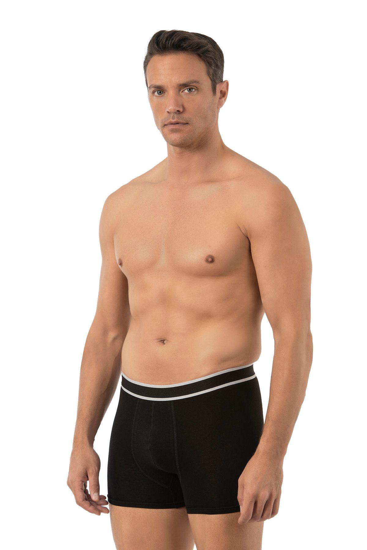 ÖZKAN underwear-Özkan 11226 Ανδρικό 95% βαμβακερό Lycra Μονό Ζέρσεϊ Ύφασμα εύκαμπτο άνετο μπόξερ σορτς 3