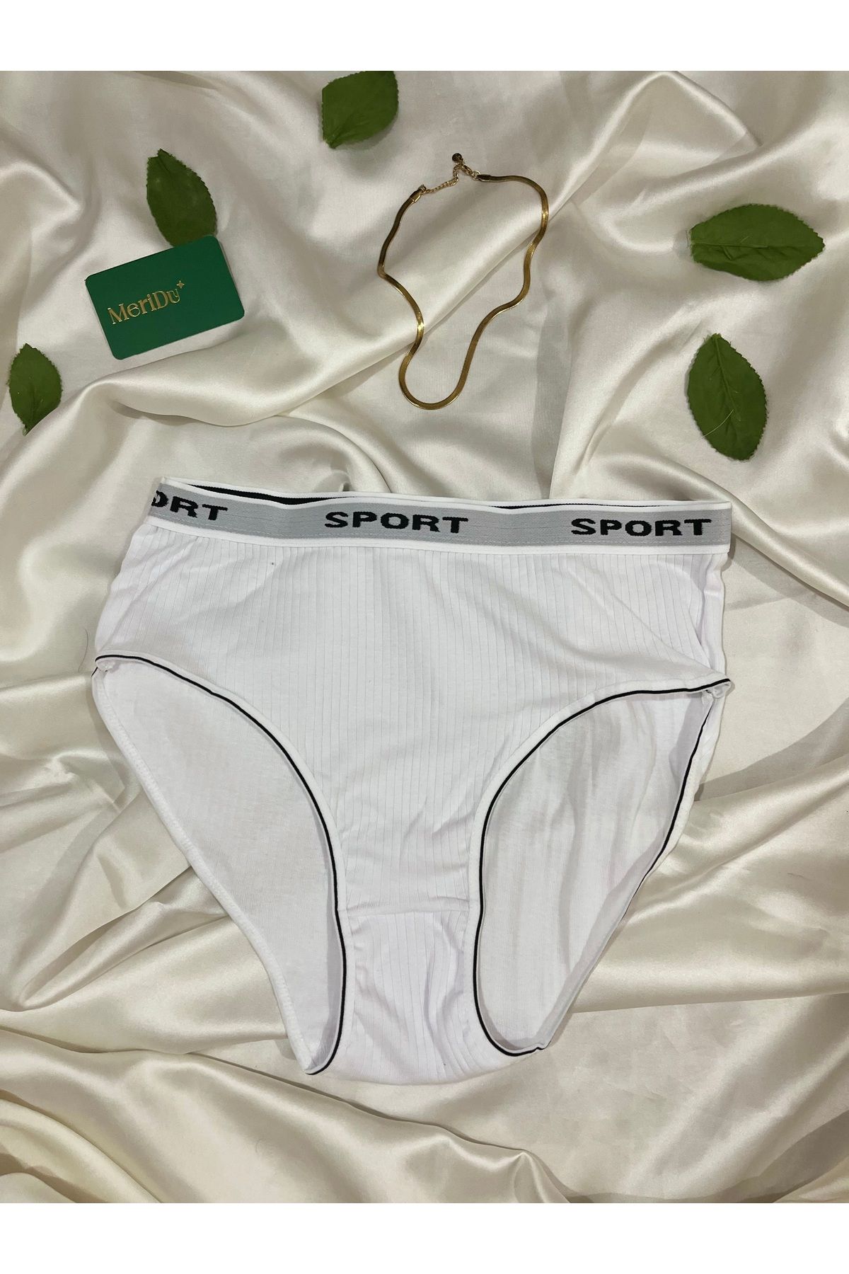 Butik BEYAZ FİTİLLİ KÜLOT