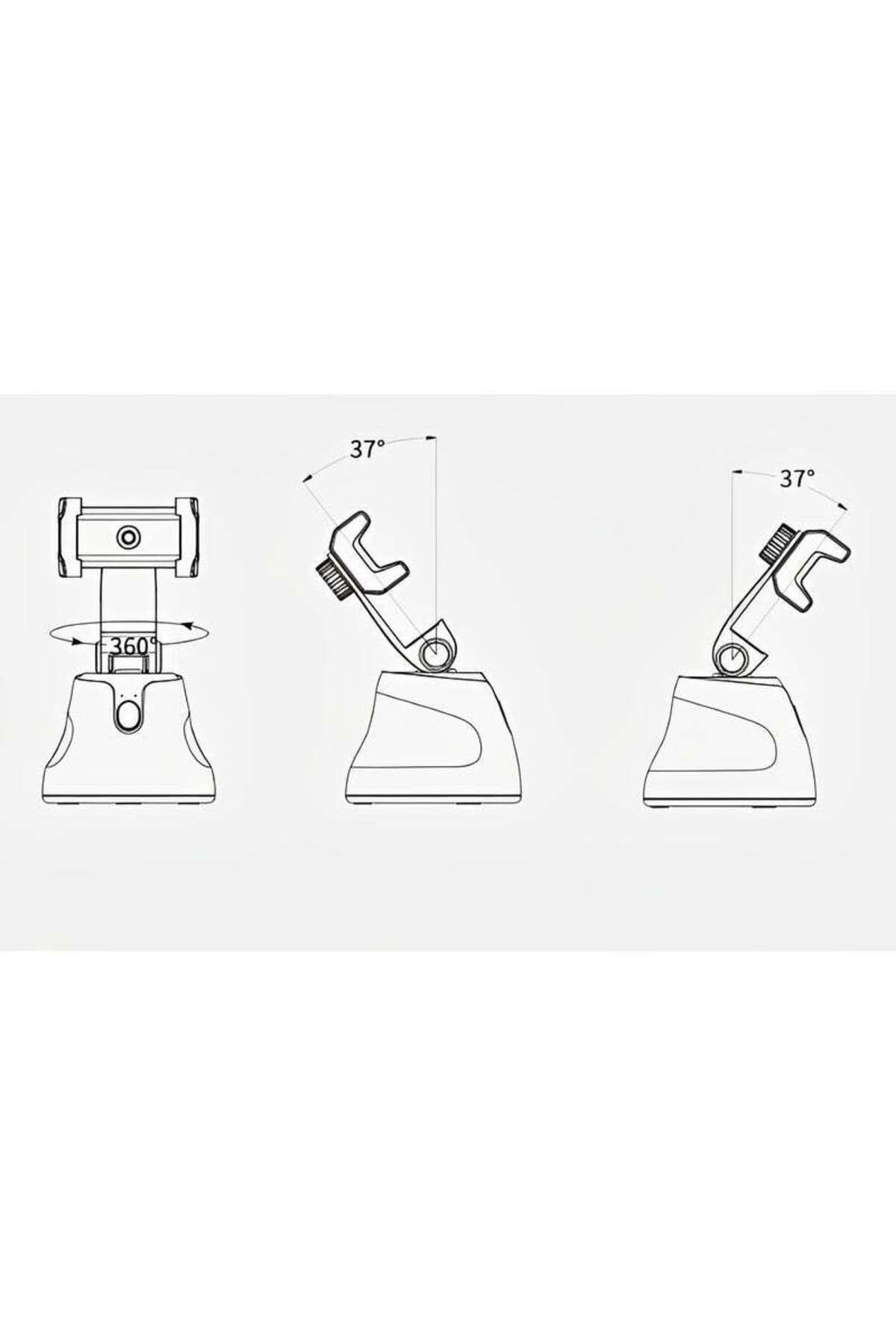 REOCLE-Auto Face Tracking Phone Holder 360° Rotation Face Body Phone Tracking Tripod Shooting Camera Mount 5