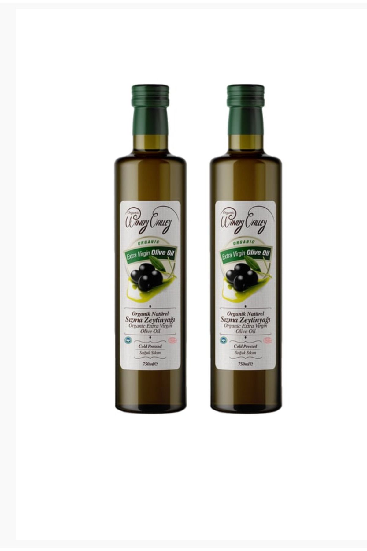 Organic Windy Valley Organik Sızma Zeytinyağı (750ml x2)