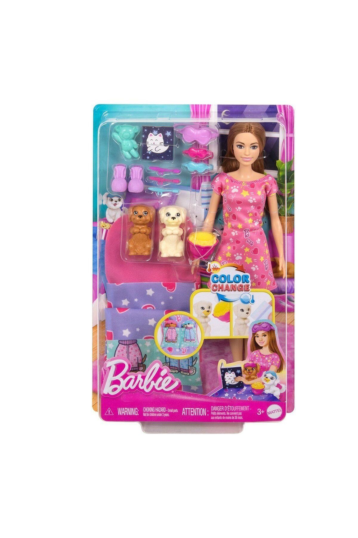 Easy Tedarik HXN01 Barbie ve Köpekçikleri Pijama Partisi
