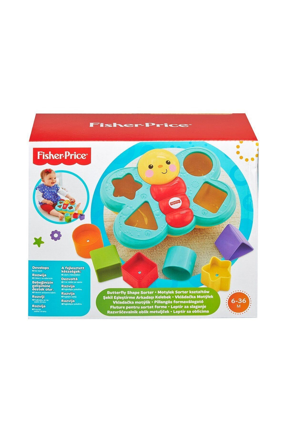 Easy Tedarik CDC22 Fisher-Price® Şekil Eşleştirme Arkadaşı Kelebek / Sıralama ve Şekil Ayırma Oyuncakları