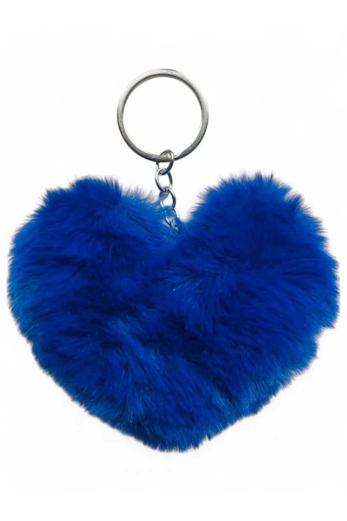 BALCI HEDİYELİK Peluş Kalp Anahtarlık, Tüylü,Pofuduk, Soft, Sevgiliye Hediye Anahtarlık, Çanta Süsü Aksesuarı