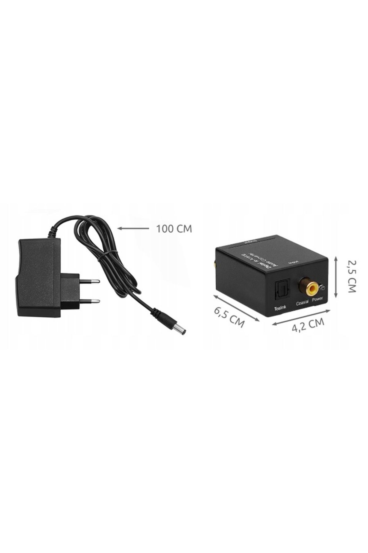 zola-Digital to analog audio converter/adapter, 2 RCA connectors, Toslink optical output 9