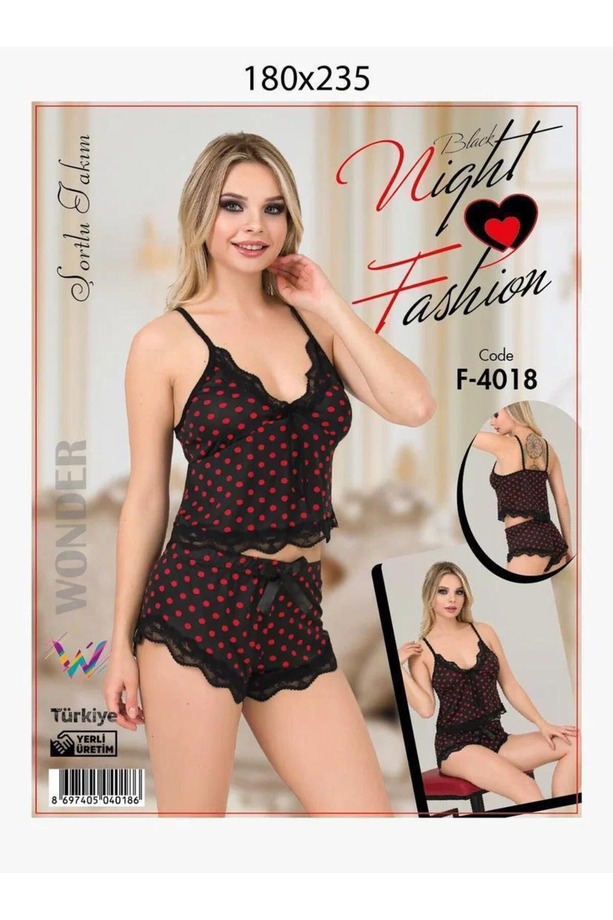 Emir Store İp askılı şortlu kadın pijama takımı