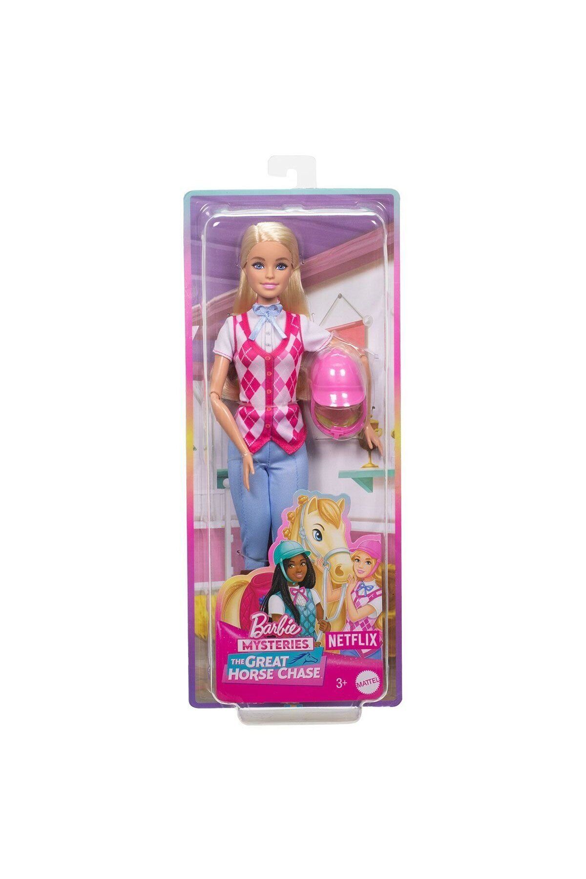 Easy Tedarik HXJ38 Barbie Binici Bebek - Malibu -Barbie Mysteries: The Great Horse Chase