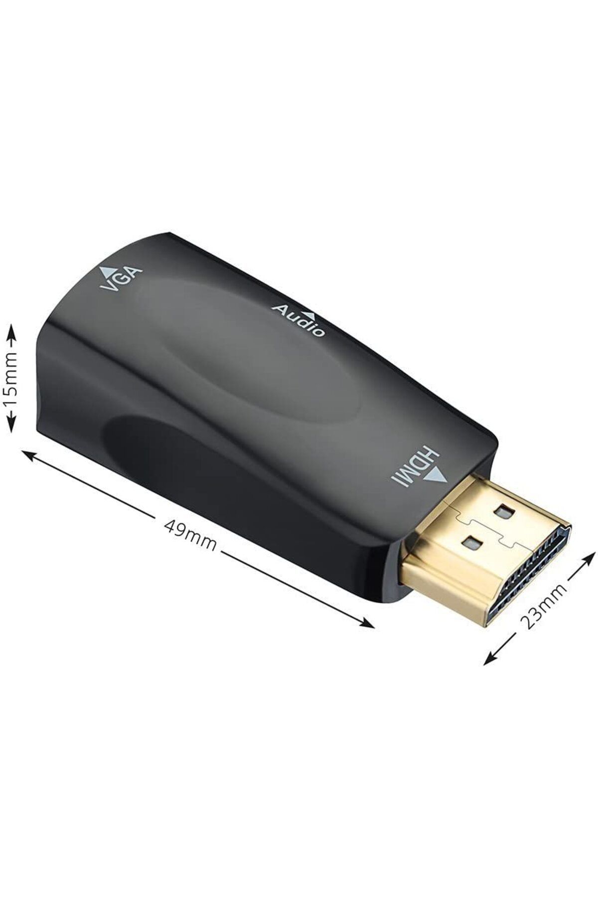 zola-HDMI - VGA adapter, audio output, minijack, black 3