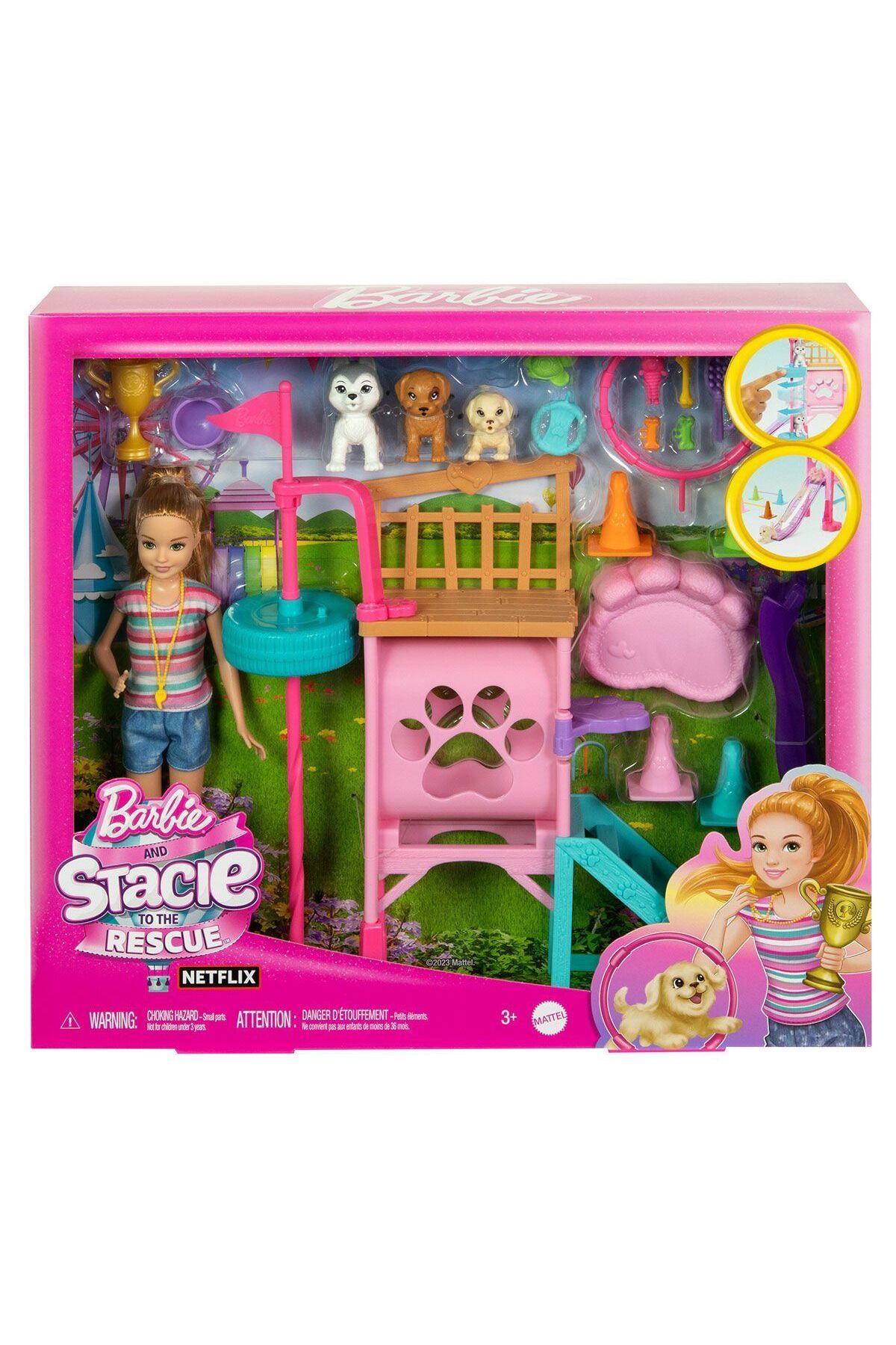 Easy Tedarik HRM10 Stacienin Köpekçik Oyun Parkı - Barbie and Stacie To The Rescue