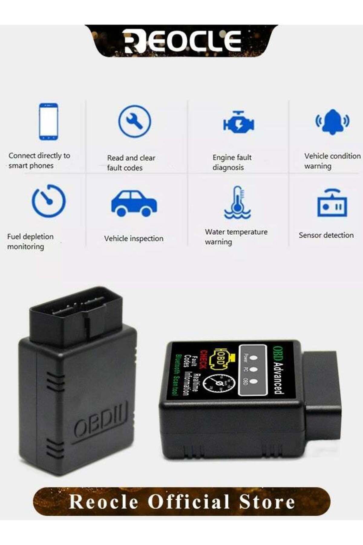 REOCLE-Car OBD2 Scanner Engine Fault Scanner Automobile Fault Detector CAN Diagnostic Scan Tool 5
