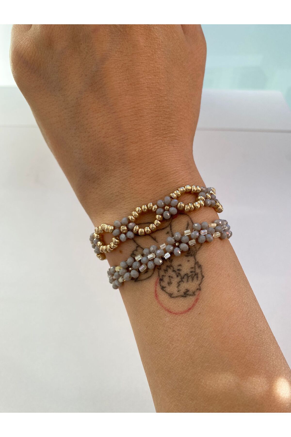 Ailahandmade ÇİÇEK BİLEKLİK EFLATUN