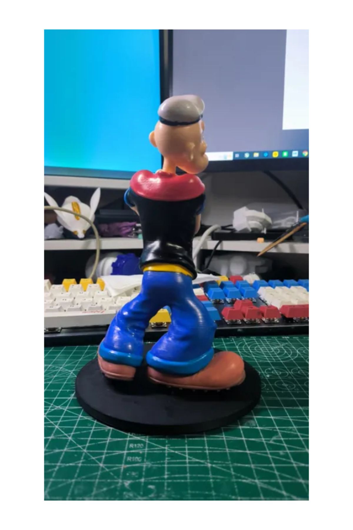 3d model s Çocukluk Anıları: Popeye Denizci Figürü