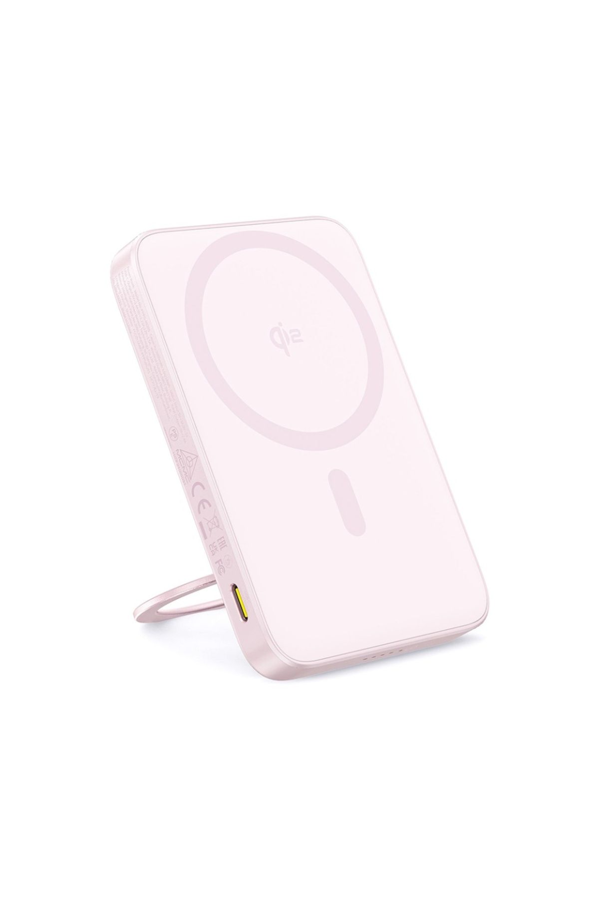 Baseus-Baterie externă, încărcare rapidă, magnetică, tip C, Qi2, 20W, 5000mAh, cablu tip C, PicoGo, roz 1