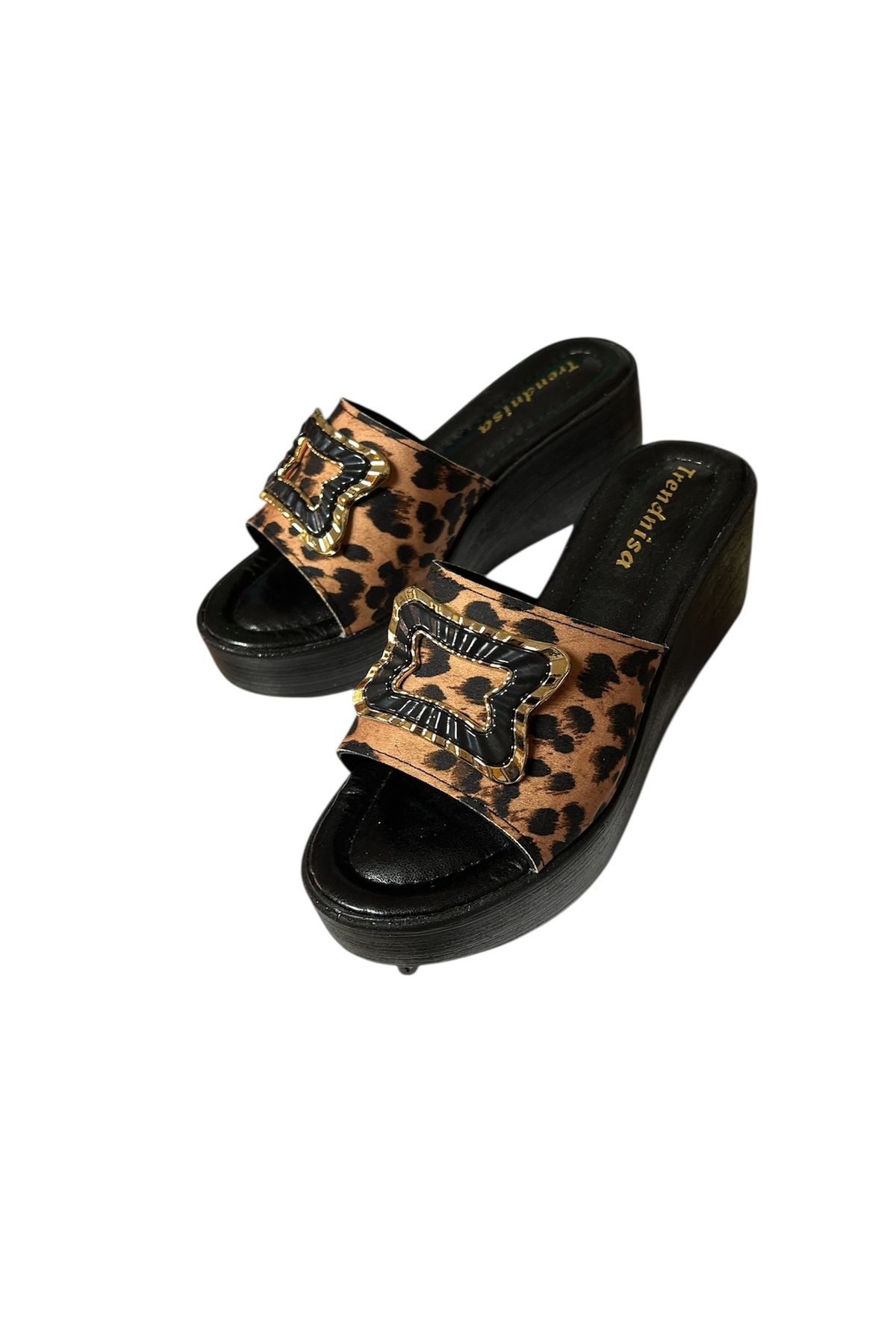Lion-Wedding Heel Leopard Patterned Slippers Suitable for Daily Use 4