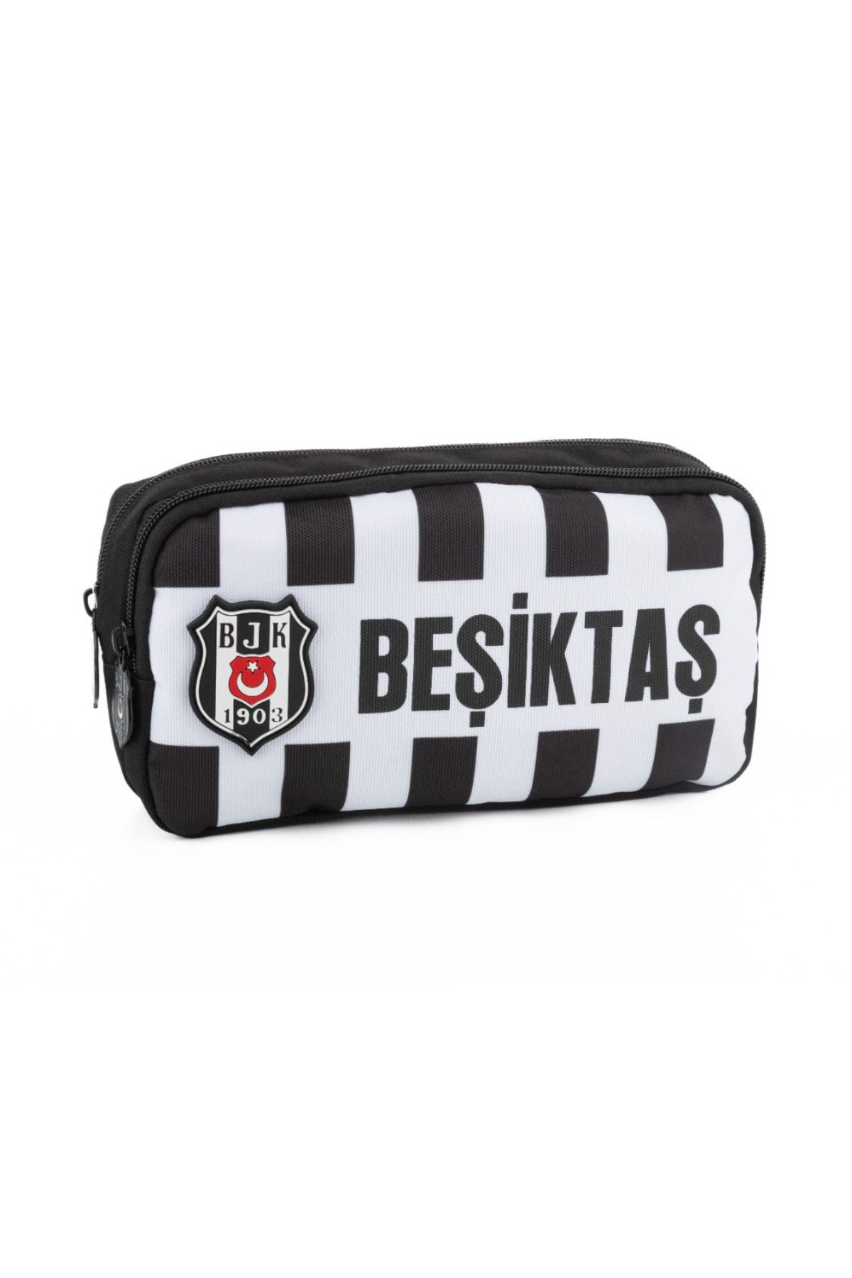 Beşiktaş BJK Lisanslı Çizgili Beşiktaş Kalemlik Çok Gözlü Kalem Çantası