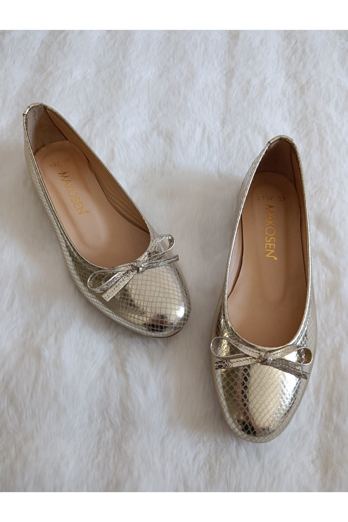 Ay Shoes Kadın Siyah Bej Hakiki Deri 34-42 Numara Babet