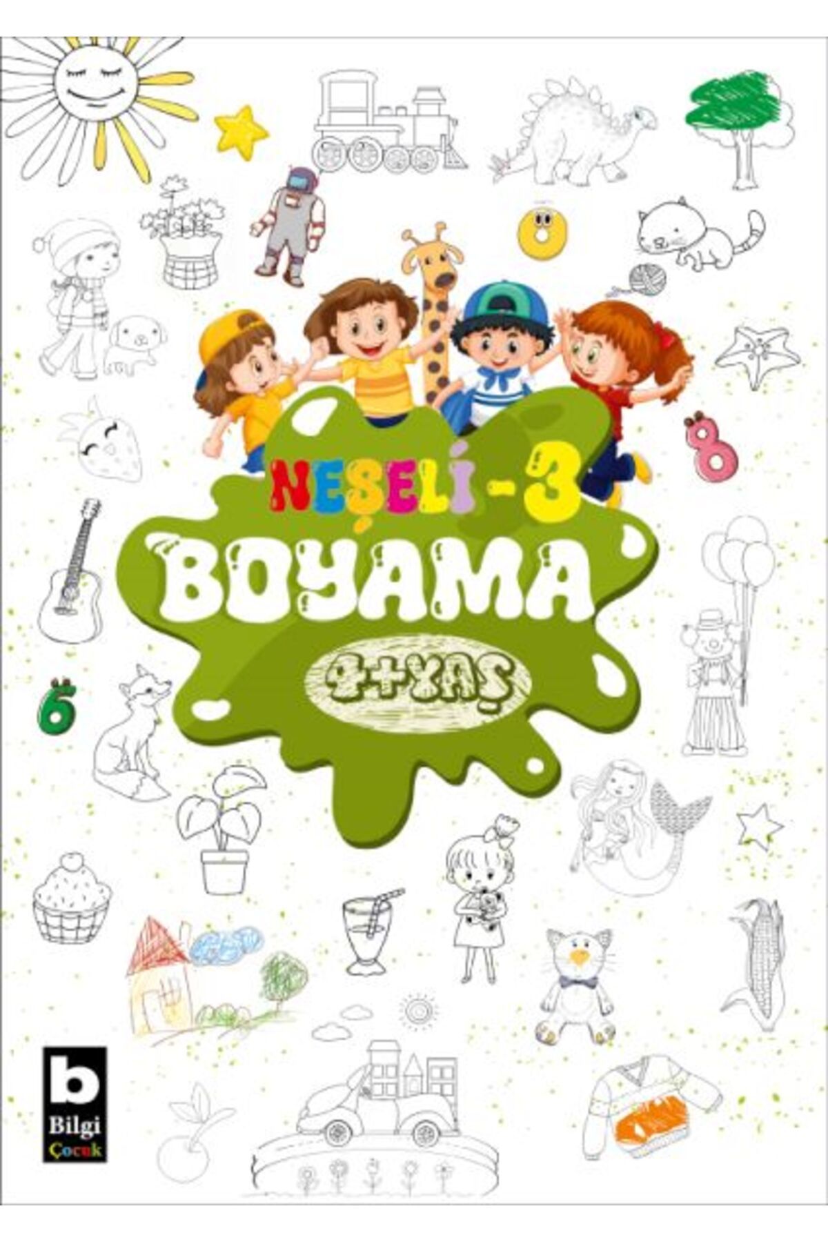 Destek Yayınları Bilgi Neşeli Boyama 4 Yaş 3