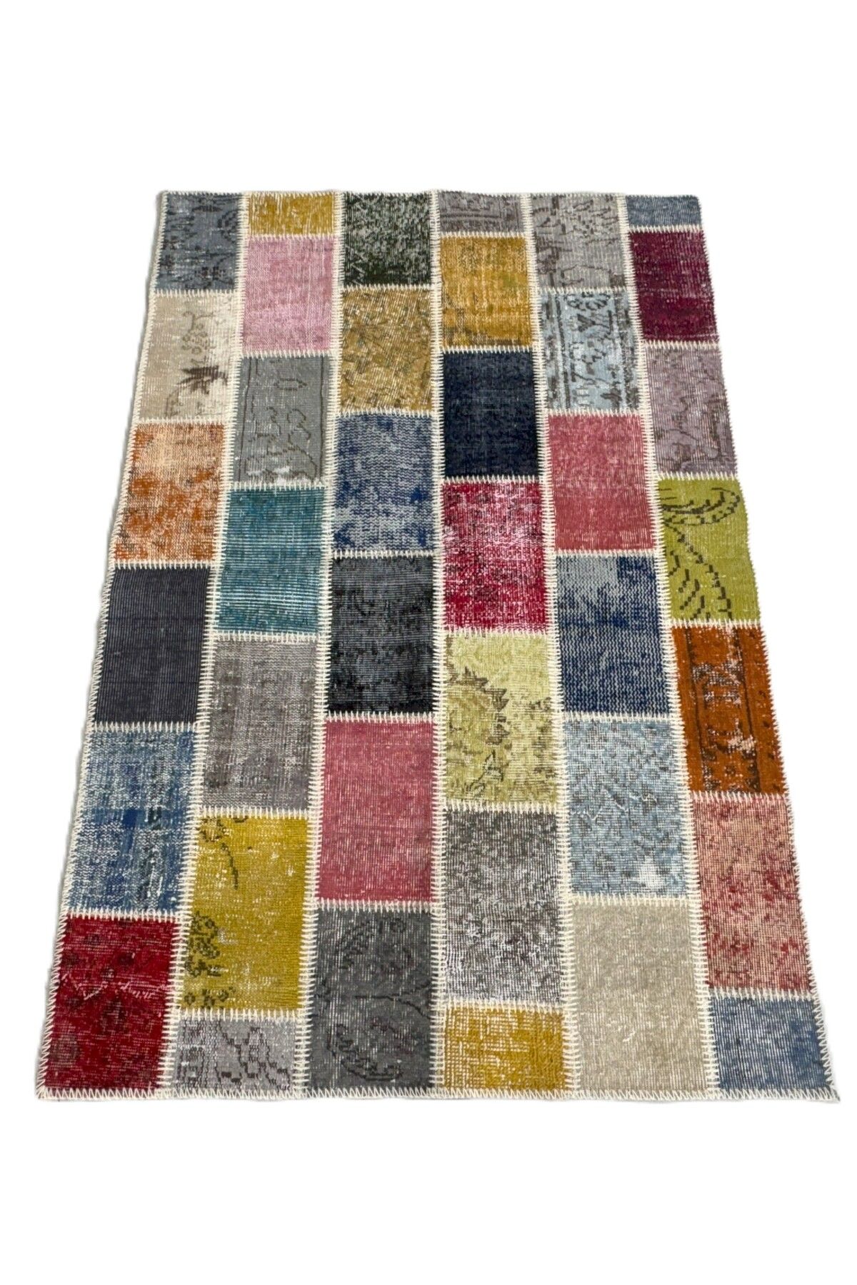 1001Rugs Patchwork El Halı 120 x 180