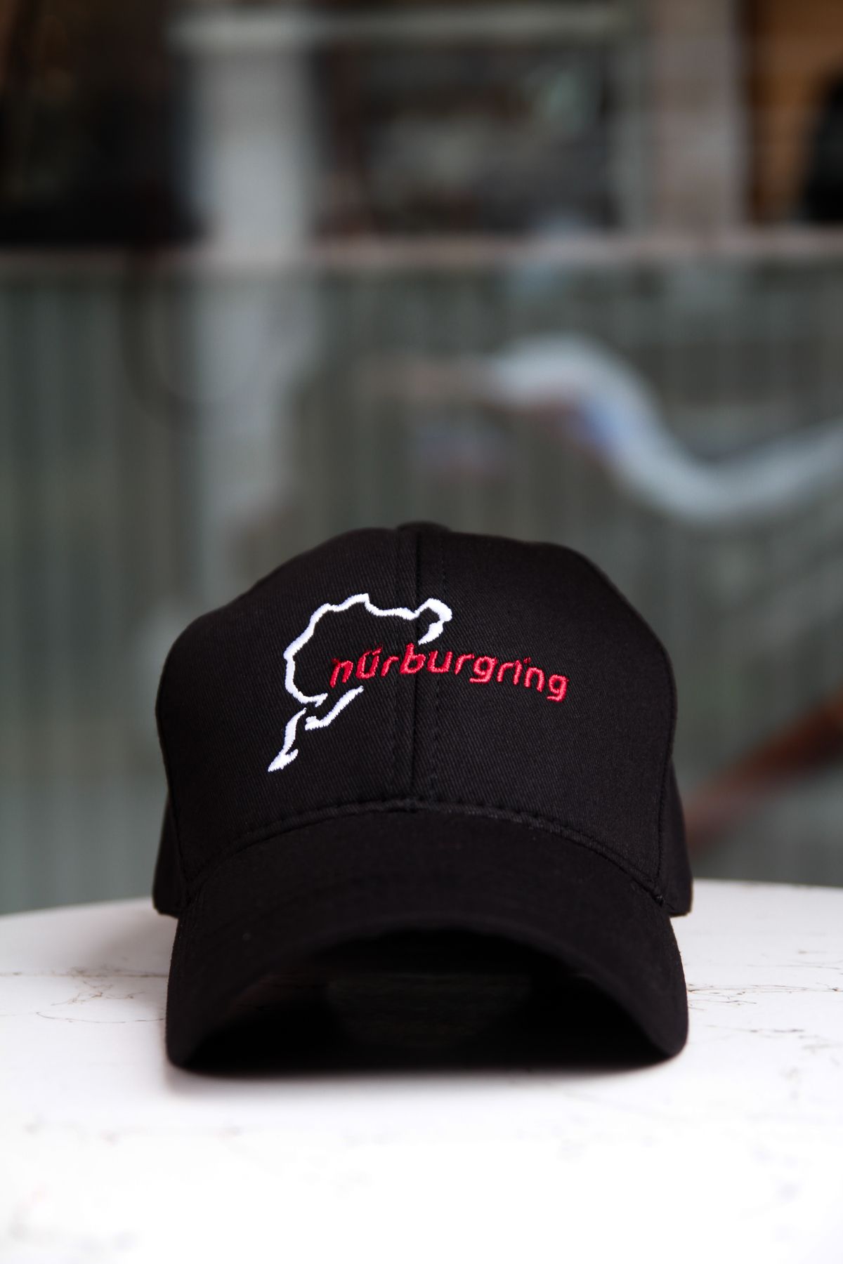 CAP BROS NURBURGRİNG NAKIŞLI SİYAH ŞAPKA
