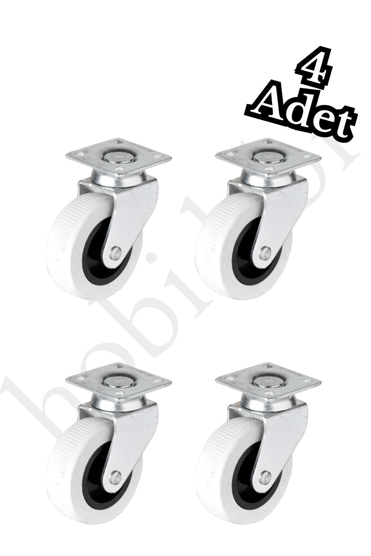 inca2613 Bilyalı Tablalı Mobilya Tekeri 50*20 4'lü Set Vida Dahil No:321 140 Kg