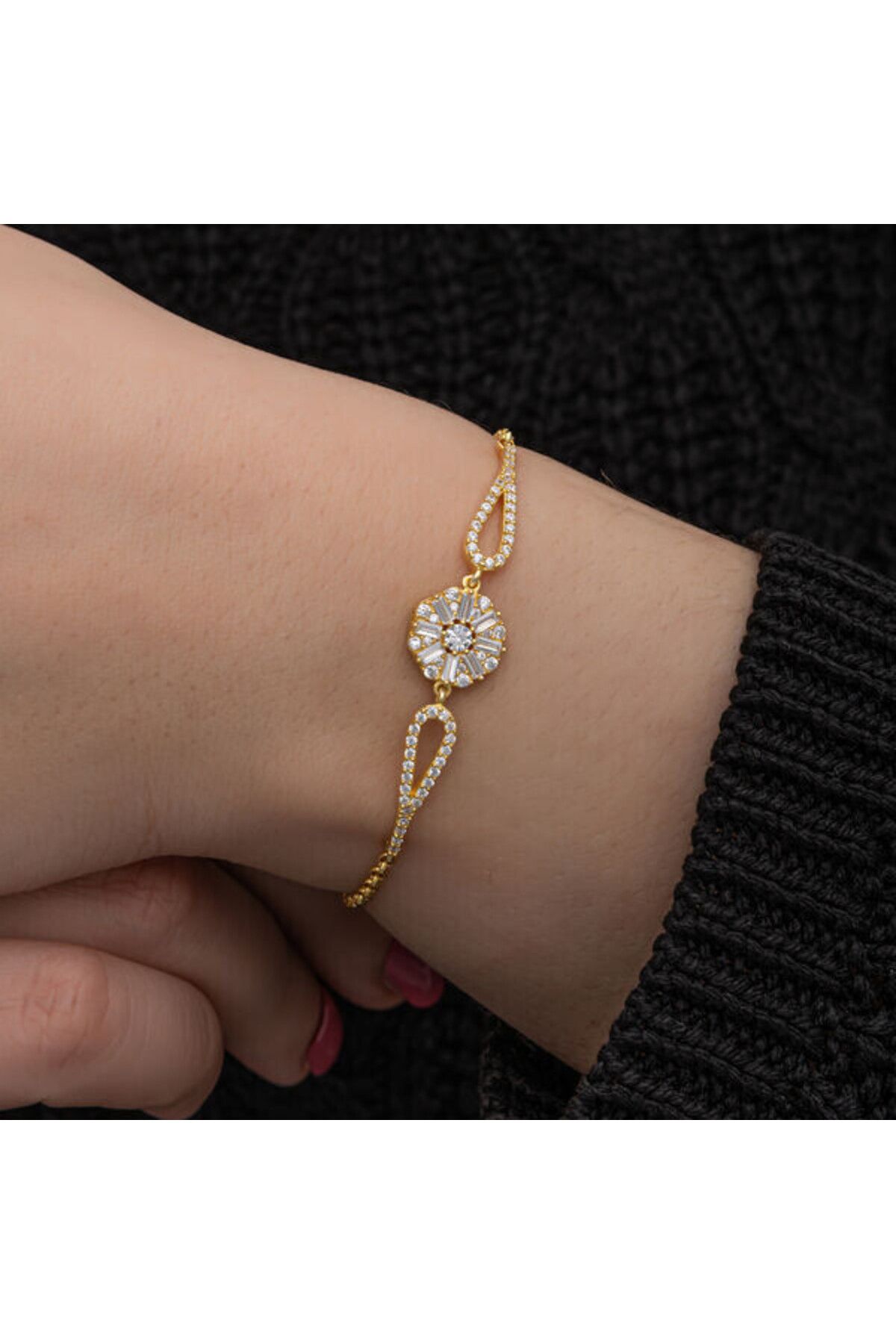 shop Gold Baget 925 Ayar Gümüş Bileklik
