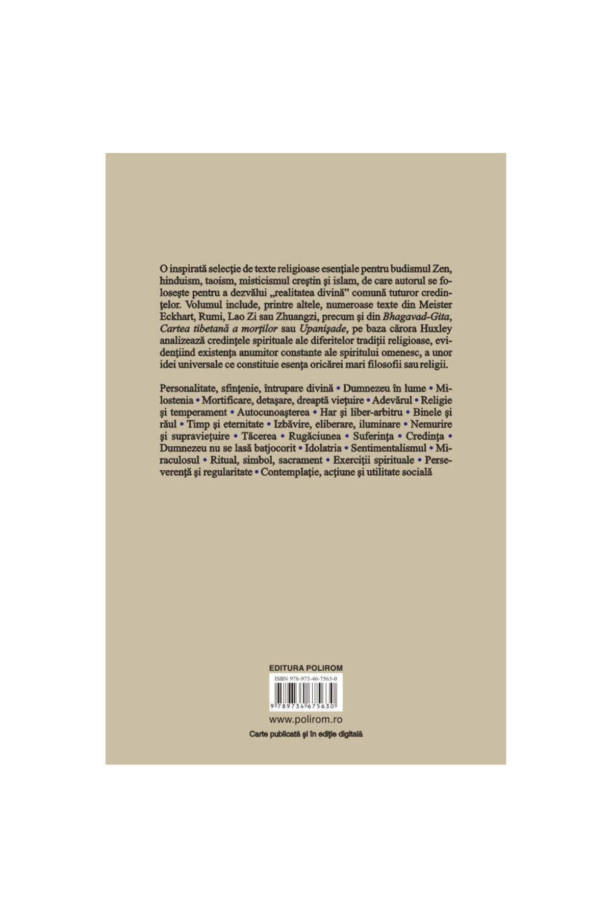 Polirom-Perennial Philosophy, Aldous Huxley 2