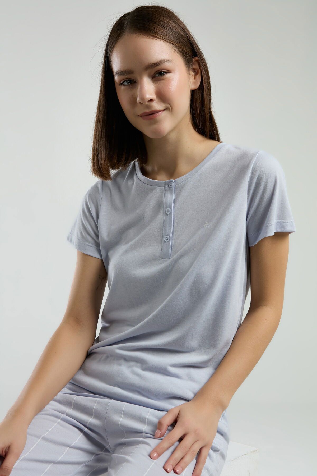 Pierre Cardin 8979 Kadın Kapri Pijama Takım