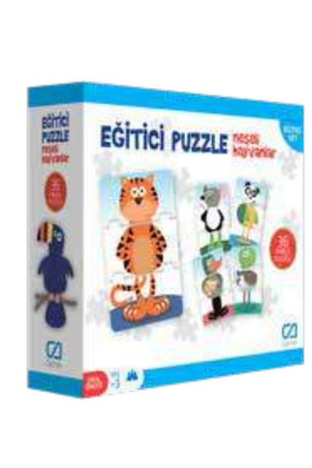 Türk Dil Kurumu Yayınları Eğitici Puzzle - Neşeli Hayvanlar