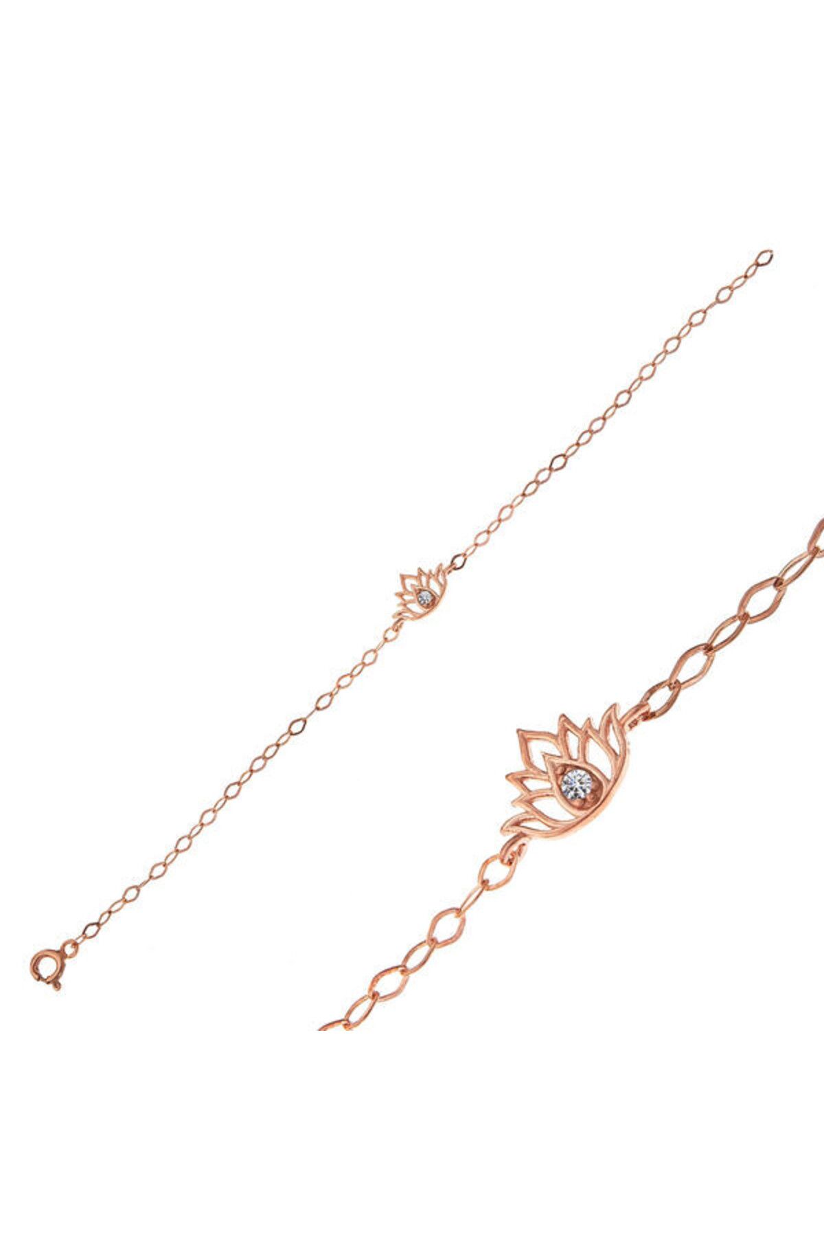 shop Rose Lotus Çiçegi 925 Ayar Gümüş Bileklik