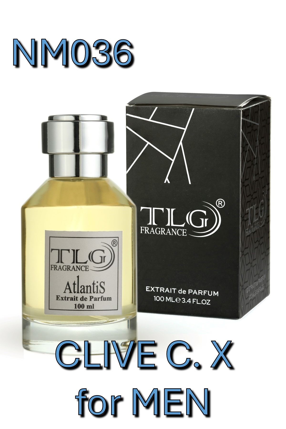 TLG TLGNM036e100 Clive C. X For Men Niche Extrait Erkek Parfümü, 100 ml