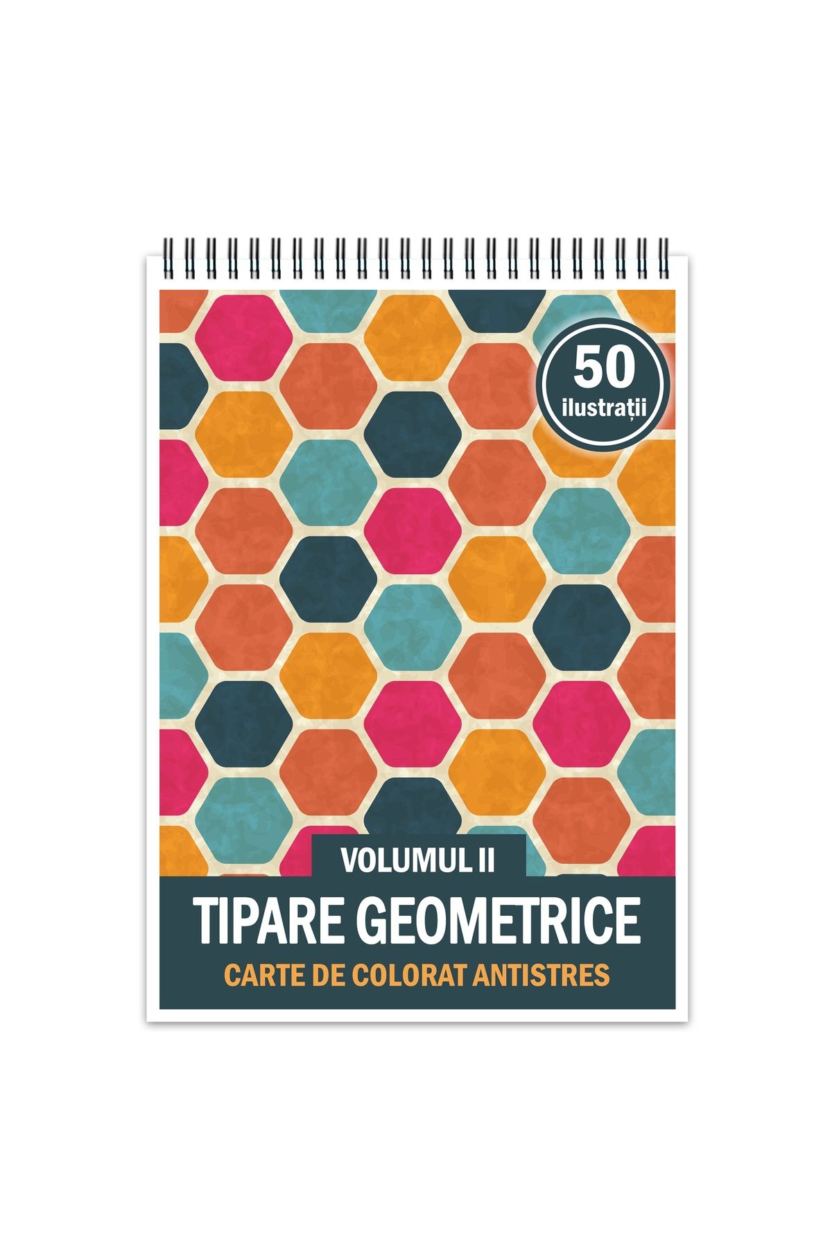 Legendary Gifts Carte De Colorat Antistres, 50 De Ilustrații Cu Modele Geometrice - Volumul Ii, Format: A5, - One Size